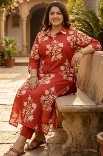 Women floral printed kurta