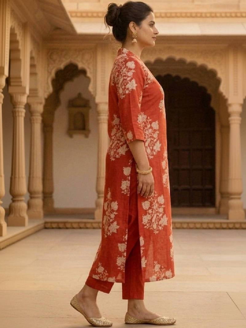 Women floral printed kurta
