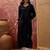 Embroidered round neck kurta
