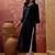 Embroidered round neck kurta