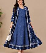 Women floral printed anarkali kurta