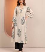 Women floral printed flared sleeves floral kurta