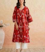 Women ethnic motifs printed kurta