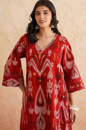 Women ethnic motifs printed kurta