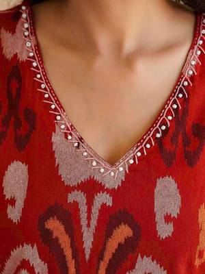 Women ethnic motifs printed kurta 3