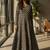 Women chevron printed anarkali kurta
