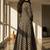 Women chevron printed anarkali kurta