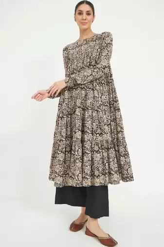 Women floral printed indie prints kurta