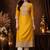 Women ethnic motifs embroidered thread work kurta