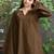 Women flared sleeves handloom kurta