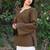 Women flared sleeves handloom kurta