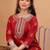 Women ethnic motifs printed thread work kurta