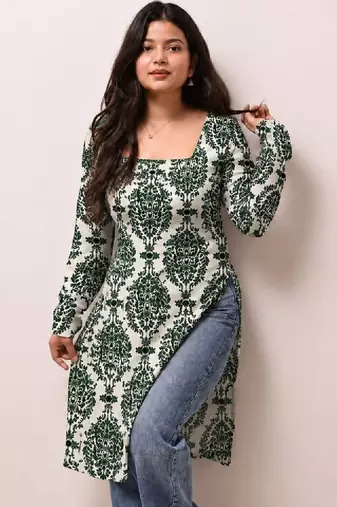 Women ethnic motifs printed kurta