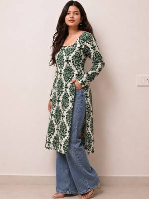 Women ethnic motifs printed kurta 2