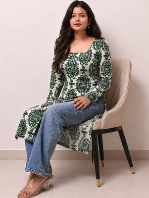 Women ethnic motifs printed kurta 3