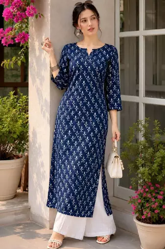 Women ethnic motifs printed kurta