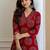 Women ethnic motifs printed v-neck kurta