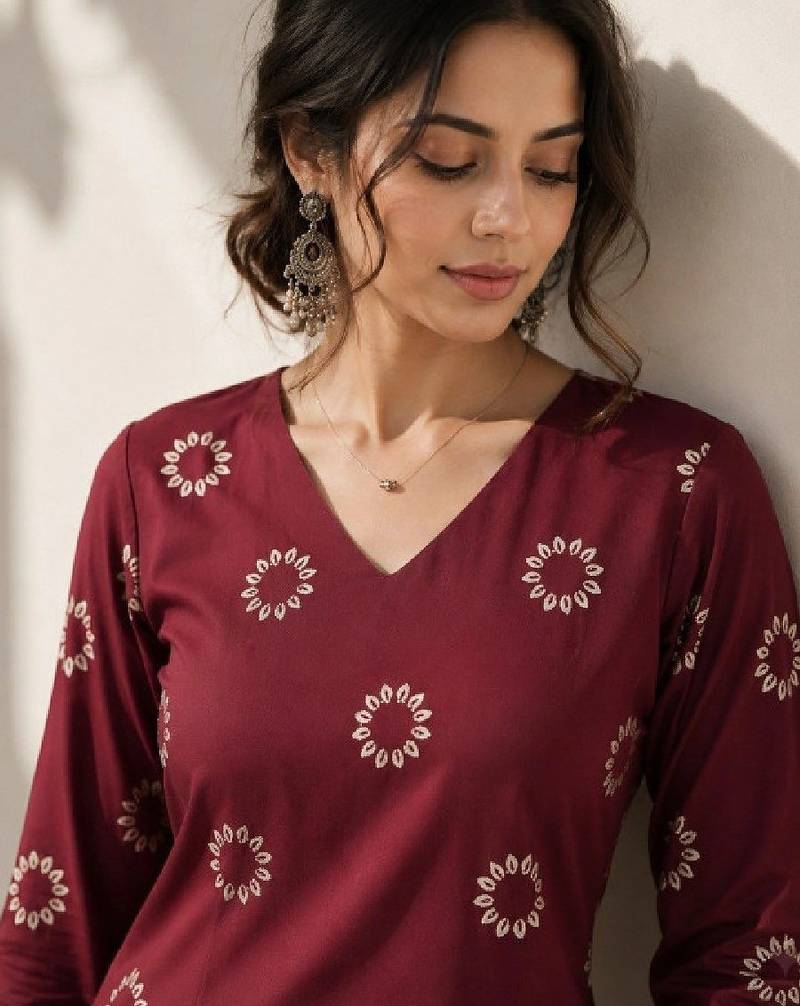 Women ethnic motifs printed handloom kurta