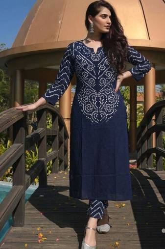 Women bandhani printed kurta