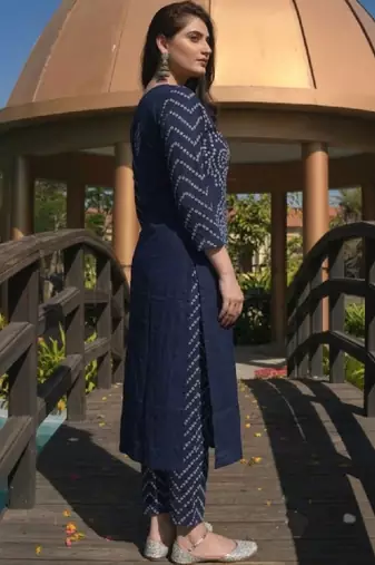 Women bandhani printed kurta