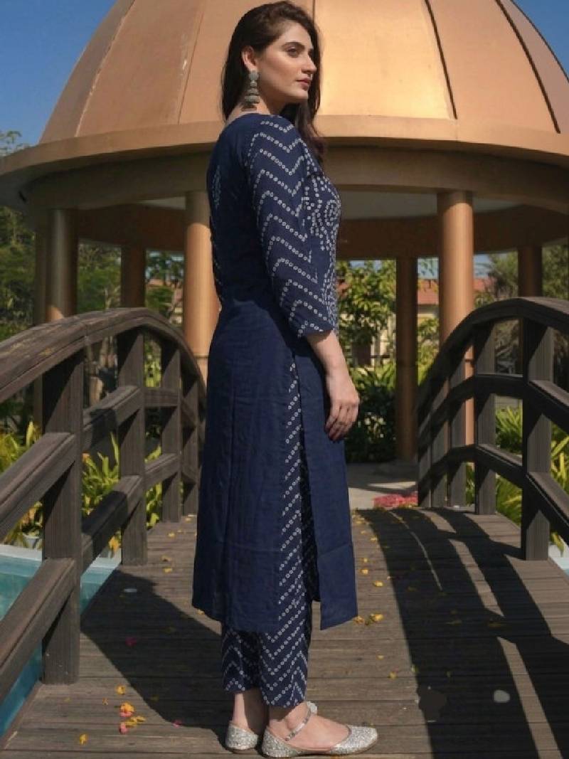 Women bandhani printed kurta