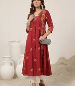 Women floral printed floral kurta
