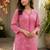 Women floral printed thread work floral kurta