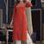 Women geometric embroidered mirror work dobby kurta