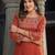 Women geometric embroidered mirror work dobby kurta