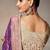 lavender chiniya silk blend with beautiful lace border & piping designer saree