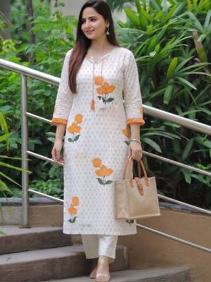 Women floral printed floral kurta 2