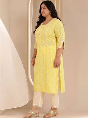 Women ethnic motifs printed kurta 2