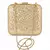 Mughal Court Emperor Miniature Art Clutch Bag with Gold Embellishment