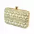 Pastel Floral Embellished Clutch Bag with Jewel & 3D Flower Detail