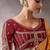 mustard crepe designer saree with patterned blouse