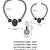 gold plated dual necklace combo set with jhumka earrings