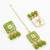 green meenakari kundan choker necklace set with earrings and maangtika