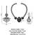 antique gold lakshmi temple necklace set with earrings and maangtika