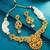 pearl strand temple necklace set with earring