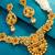 pearl strand temple necklace set with earring