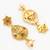 pearl strand temple necklace set with earring