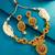 floral pearl strand necklace set with earrings