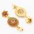 floral pearl strand necklace set with earrings