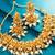 kundan krishna motif choker necklace set with earrings