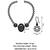 kundan krishna motif choker necklace set with earrings