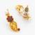 mango paisley motif necklace set with earrings