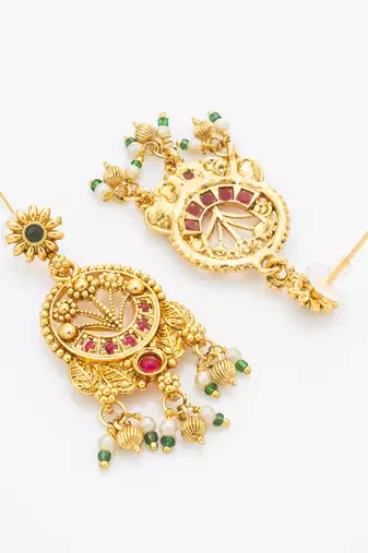multi strand statement pendant necklace set with earrings