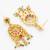 multi strand statement pendant necklace set with earrings