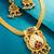 meenakari floral pendant necklace set with earrings