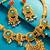 crescent drop medallion necklace set with earrings